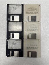 Vtg Microsoft MS-DOS 4.0 6.22 OS Enhanced Tools 3.5" Floppy Disks - Untested