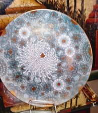 Early 20th Century Japanese KUTANI CHRYSANTHEMUM 10.5” Hand Painted Plate Mint!