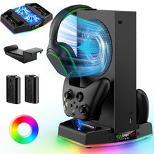 Cooling Stand  Charging Station for Xbox Series S with 15 RGB LED Light Modes -