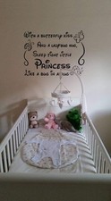 MAMAS AND PAPAS ,GORGEOUS WHITE COT / BED , WITH MATCHING WHITE WARDROBE.