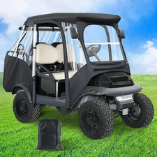 Drive-up Golf Cart Enclosure for Club Car Precedent 4 Passenger 600D Rain Cover