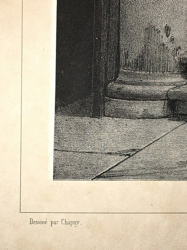 Interieur Maison Rue Juiverie LITHOGRAPHIE CHAPUY Lemercier LYON Rhone XIX° - Picture 4 of 6