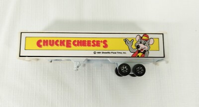 Vtg 1991 Chuck E Cheese Trailer Plastic Toy