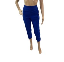So slimming By Chicos Women s Size 0 US 4 Pull On Blue Cropped Pants