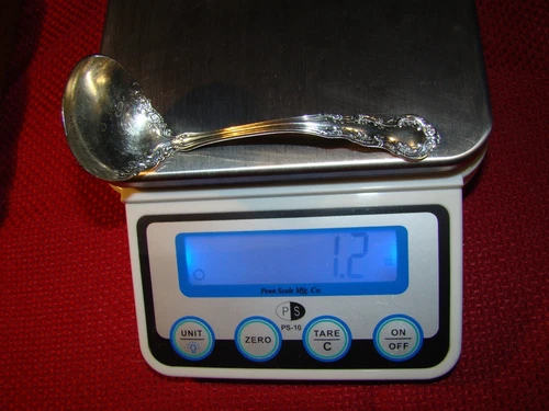 WALLACE STERLING SILVER IRVING CREAM LADLE NO MONOGRAM