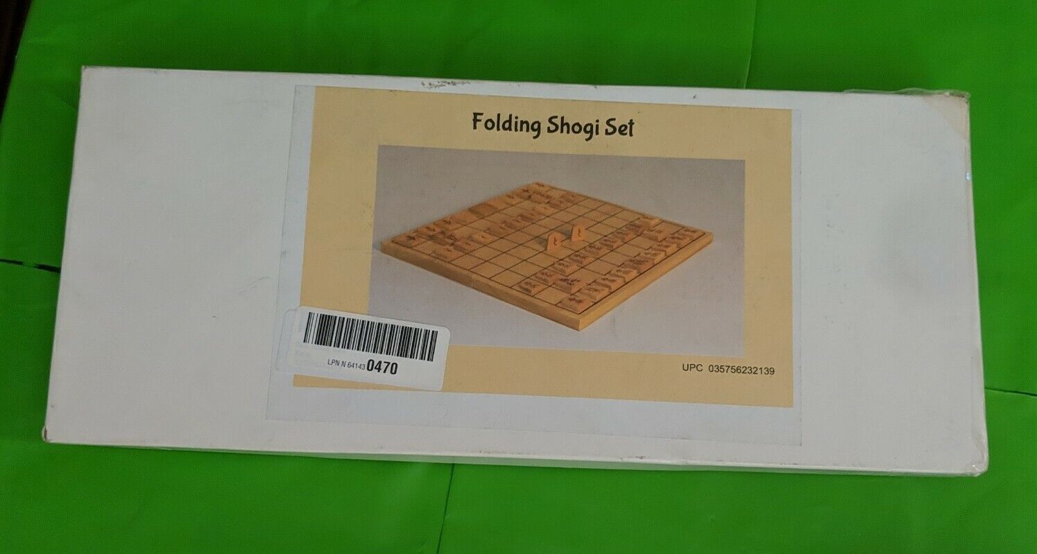 Worldwise Imports 23213 Wood Shogi Game With Folding Board for sale online