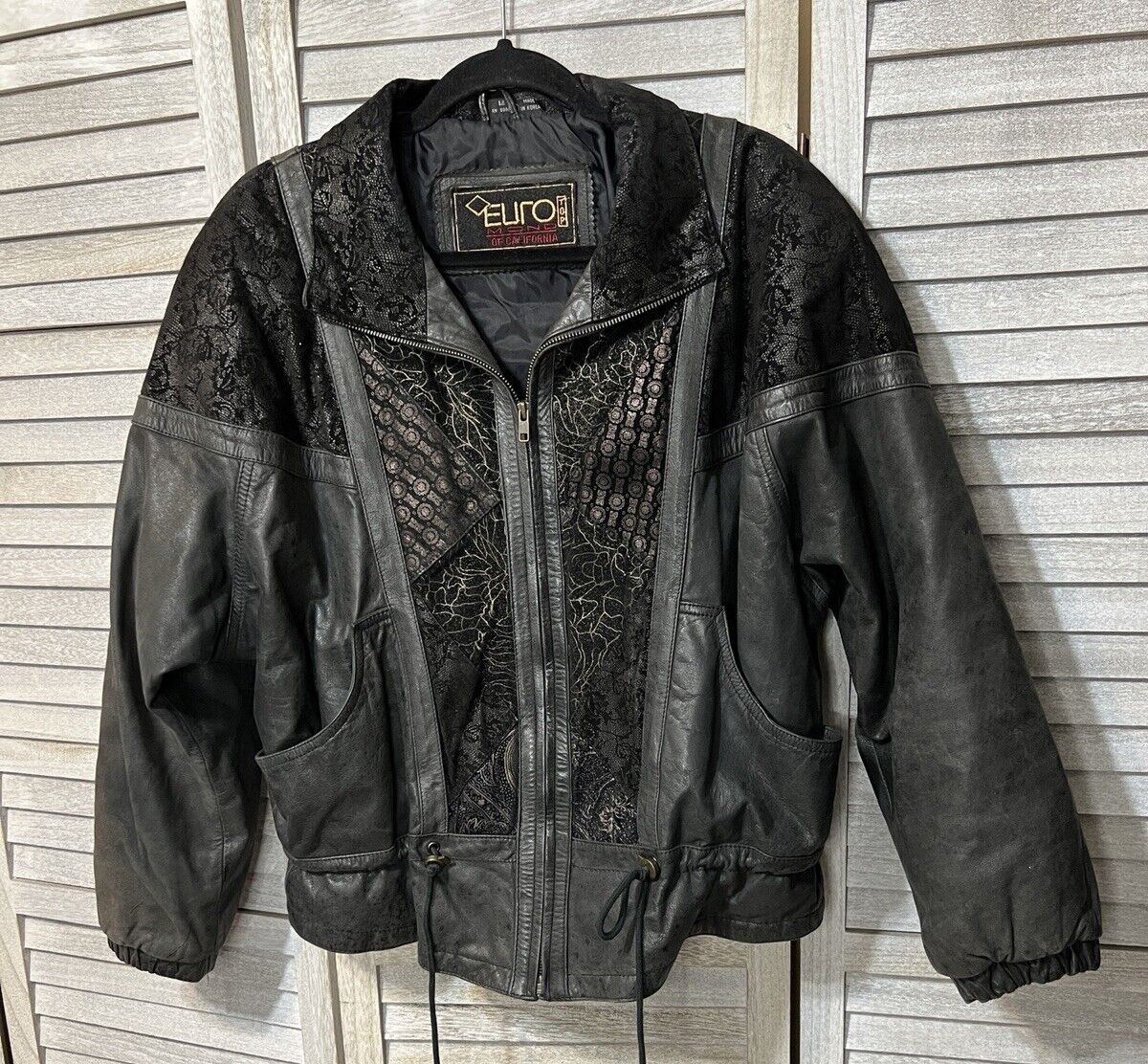 Vintage Euro Top Leather Jacket Mond of California Biker Vintage Euro Top Leather Jacket Mond of California Biker