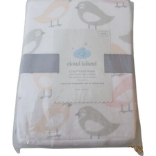 Cloud Island Crib Fitted Sheet Cotton Soft Finish Fit Standard One Sheet NEW