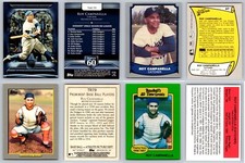 Roy Campanella 4 Card Lot - HOF Brooklyn Dodgers / Baltimore Elite Giants