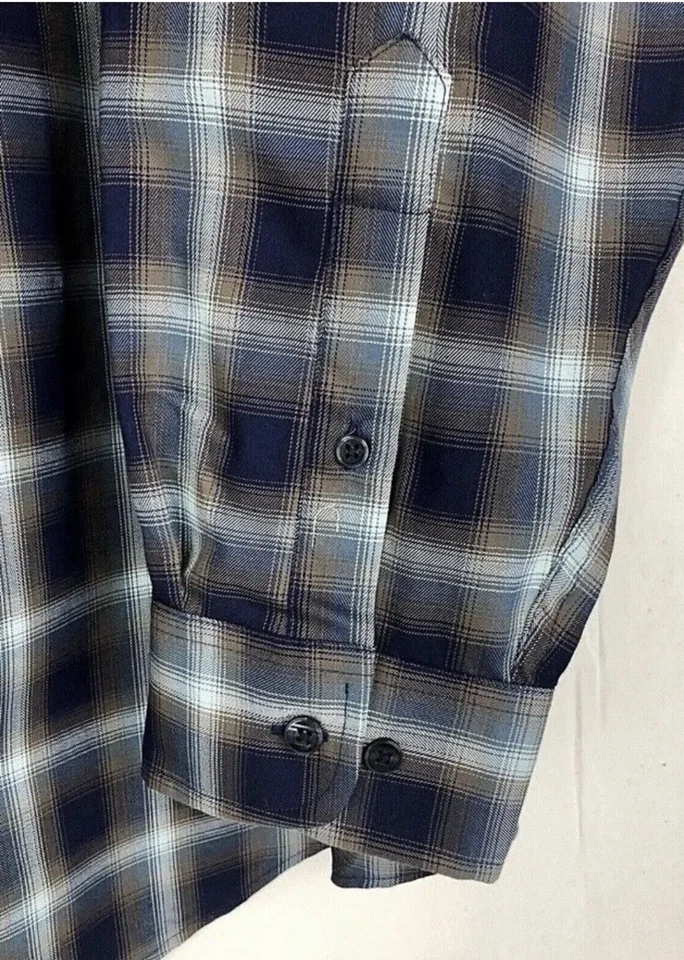 Camisa de Vestir Roundtree Yorke Viaje Inteligente Hombres 2XB Hombre Grande Fácil Cuidado Azul Nueva Foto 4 de 4