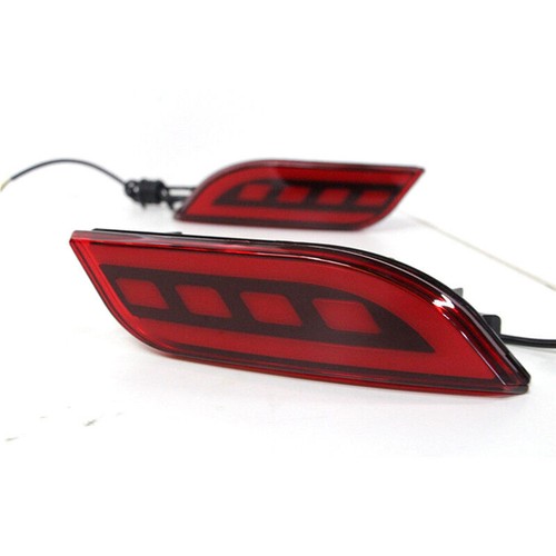LED Rear Bumper Reflector Fog Brake Turn Indicator Lights For Jeep Compass 2017+ - Picture 7 of 9