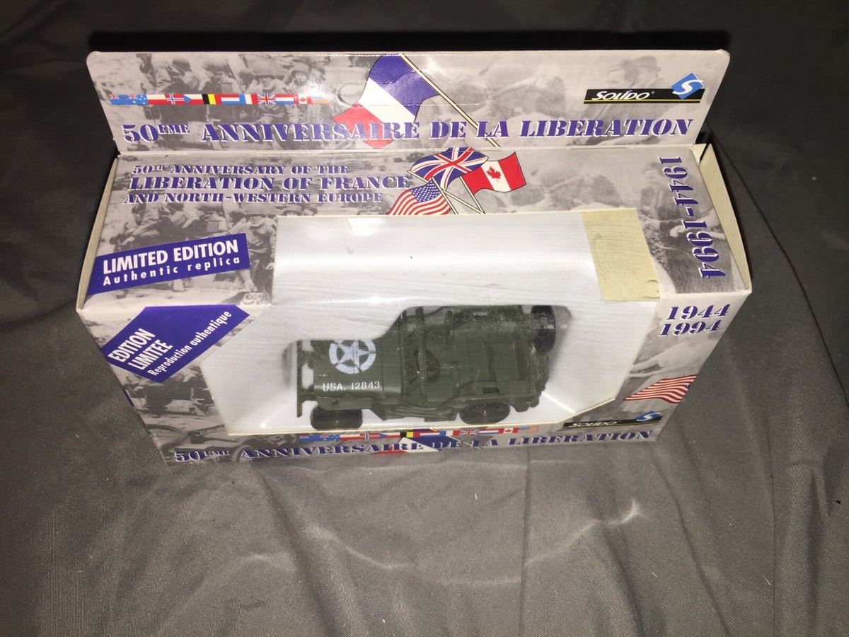 Miniature Solido Tank Sherman 1:50 - 50e Anniversaire Libération 1944-1994