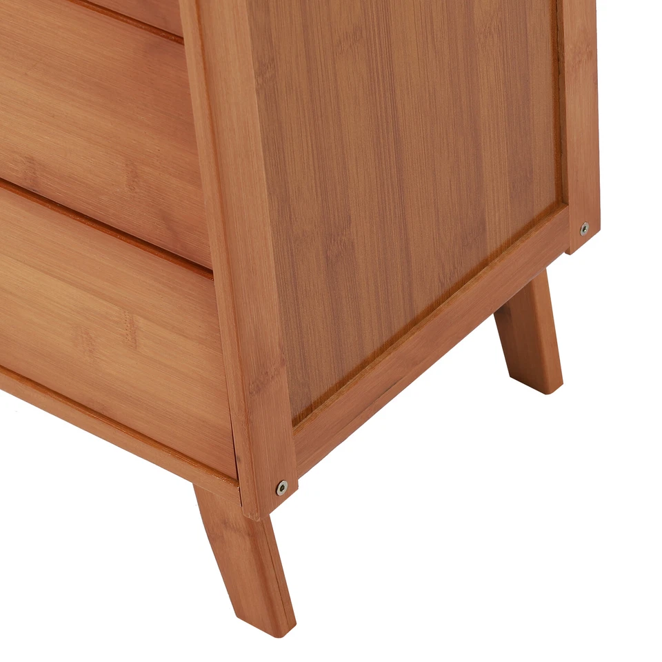 Armario de almacenamiento de bambú para cocina buffet con cajón Foto 4 de 4