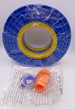 Acquaer 1.5" x 50' PVC Lay Flat Pool Hose Backwash Drain Hose with Clamps