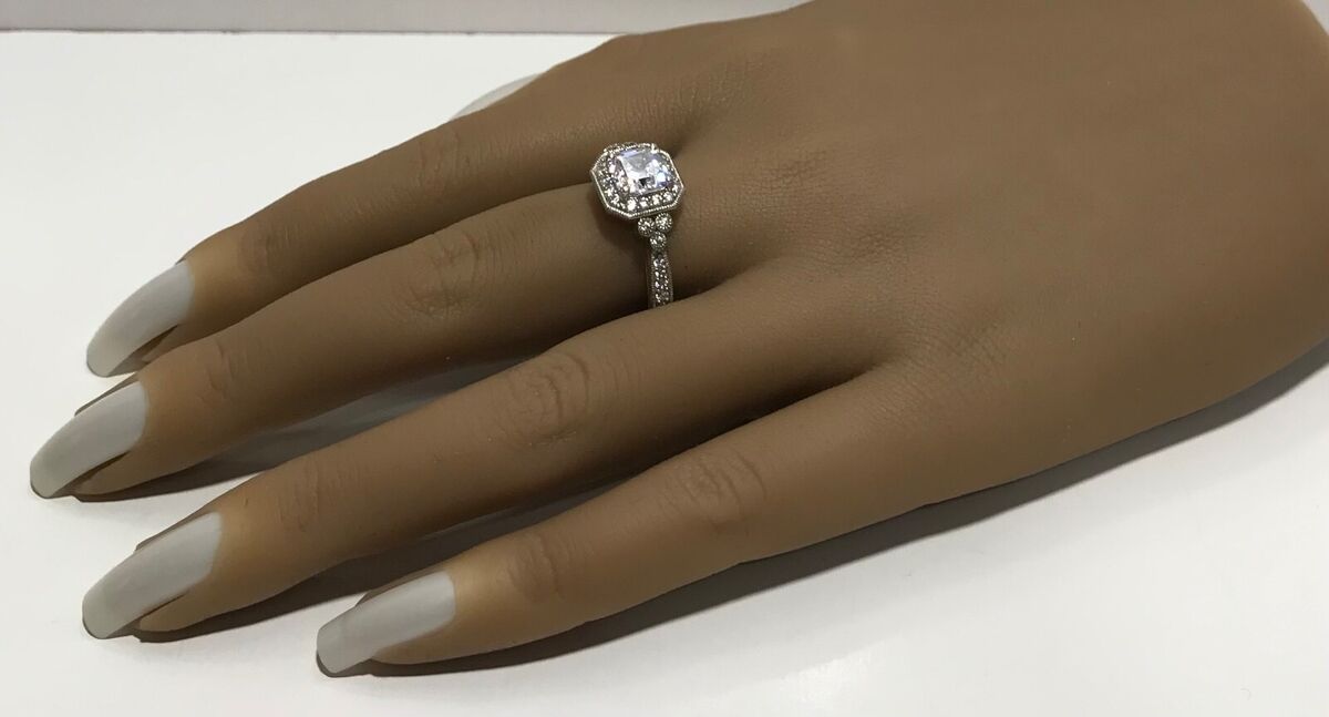 Designer VN 925 Sterling Silver CZ Halo Ring Size 10.25 | eBay Designer VN 925 Sterling Silver CZ Halo Ring Size 10.25 | eBay