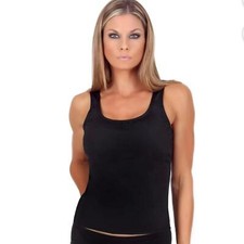 NEW Instantfigure Women's ScoopNeck Tankini Swim Top, Black, size 8