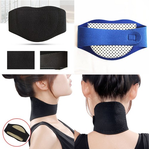 Pain Brace Heat Therapy Magnetic Support Self Heating Tourmaline Neck Relief