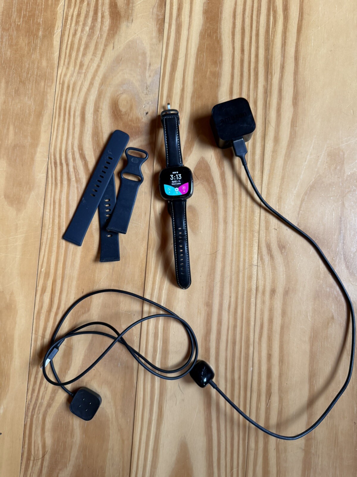 Fitbit Sense Smartwatch and fitness tracker Heart Health Stress Black-image