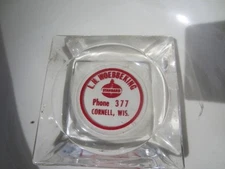 Vintage STANDARD OIL GAS GASOLINE ADVERTISING  ASHTRAY CORNWELL WISCONSIN