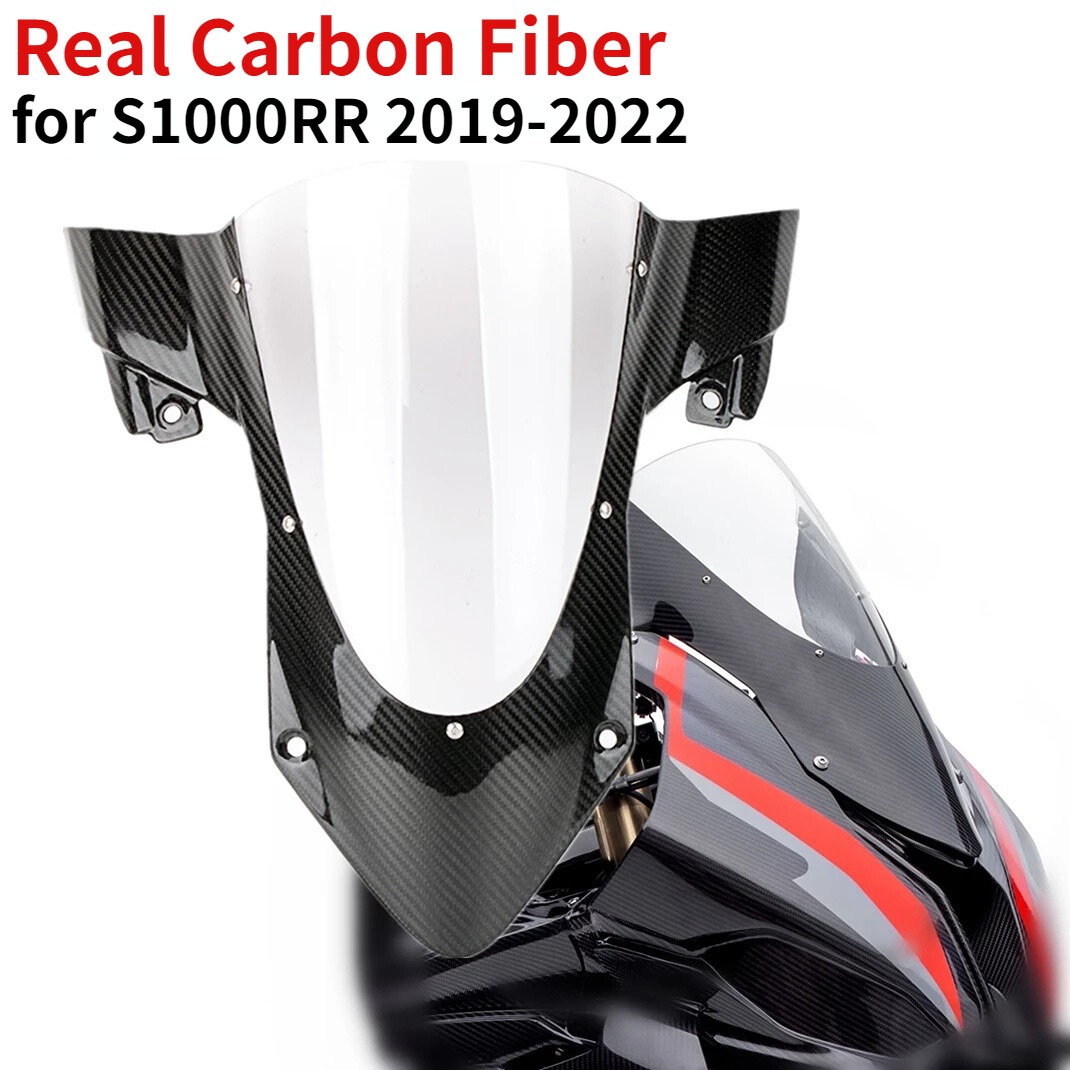 For 2019- 2022 S1000RR Real Carbon Fiber Windscreen