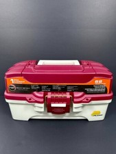 Plano 1-Tray Tackle Box with Dual Top Access, Red Metallic/Off White