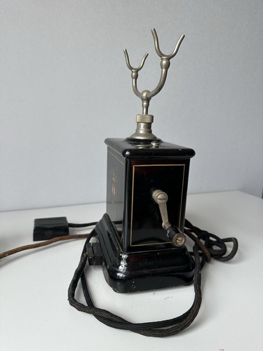 ANTIQUE JYDSK TELEFON AKTIESELSKAB HAND CRANK DESK PHONE - Picture 8 of 10