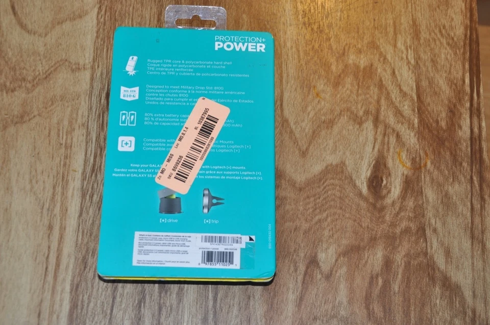 para Samsung Galaxy S5 PROTECTION+ POWER +80% MILITAR 810G padrão LOGITECH - Imagem 4 de 4