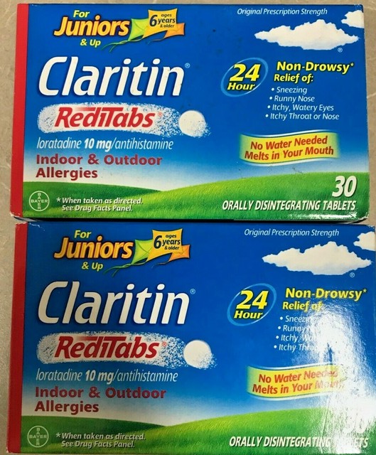 Junior's & Up Claritin 24 Hour NonDrowsy Allergy RediTabs, 10mg, 30