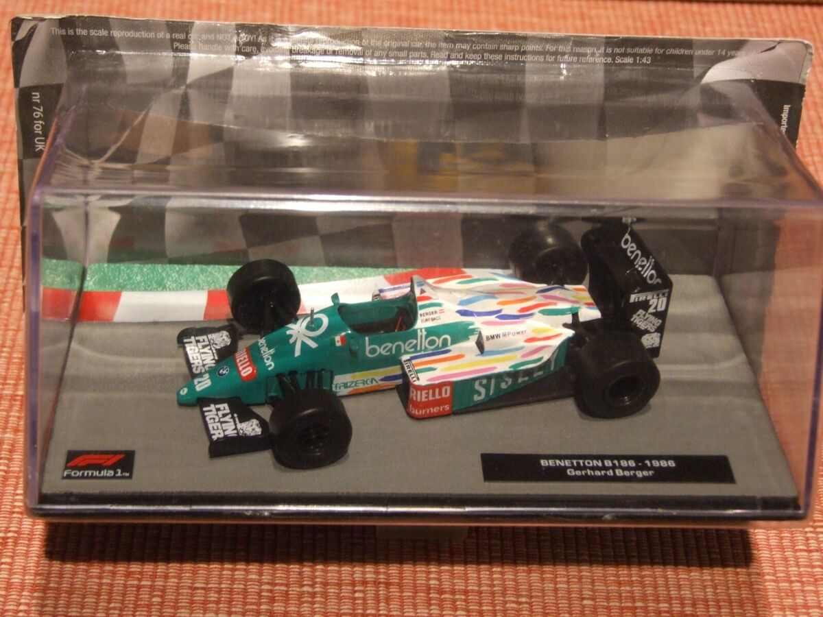 1986 Formula 1 Gerhard Berger BENETTON B186 1:43 Scale | eBay 1986 Formula 1 Gerhard Berger BENETTON B186 1:43 Scale | eBay