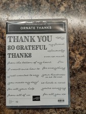 Stampin Up! Zestaw znaczków fotopolimerowych ozdobne podziękowania 149471