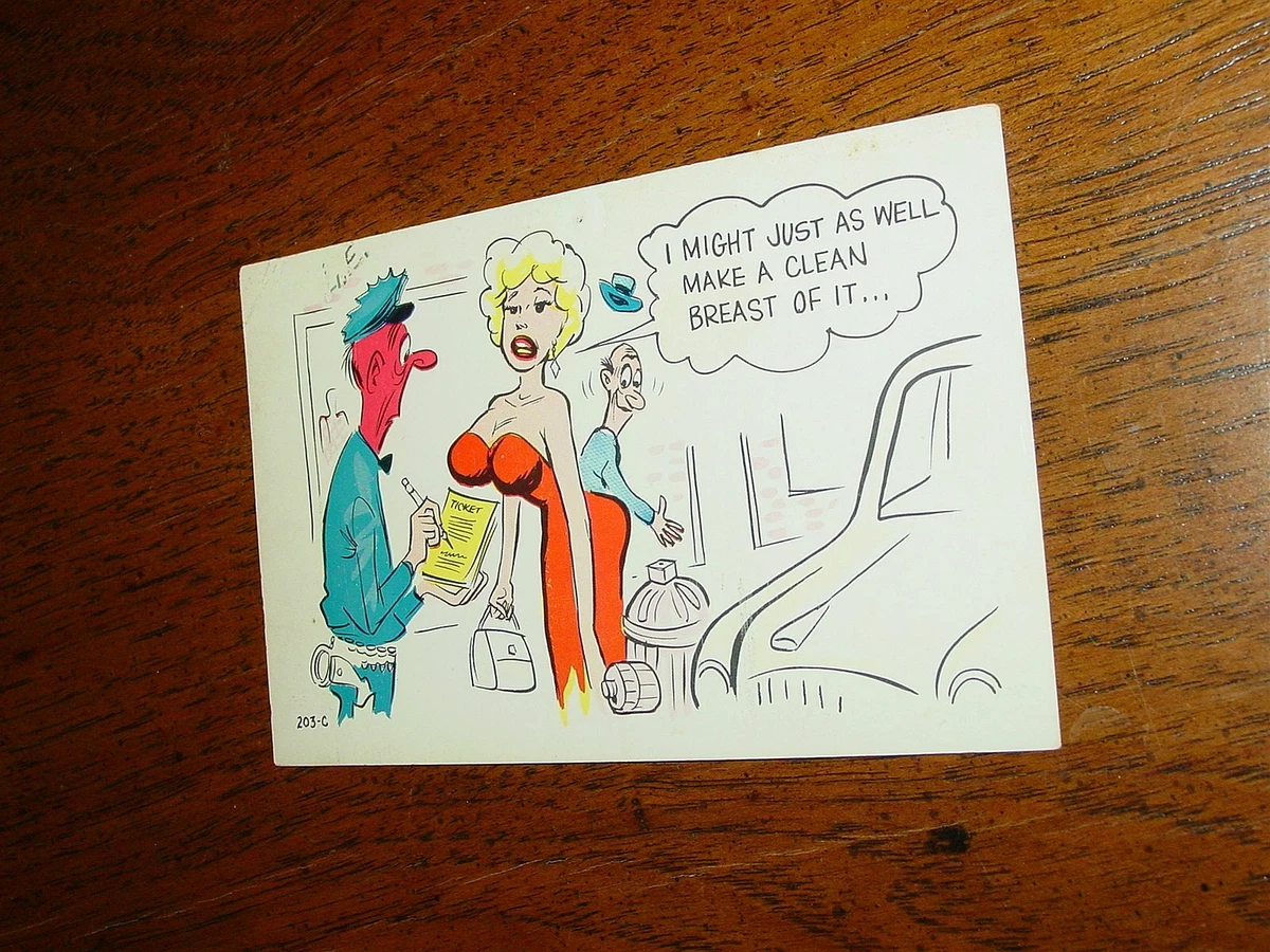 Vintage Comic Postcard PC Humor Risque Cartoon Womanizing Sex Funny  Unposted | eBay