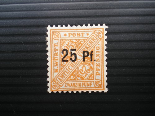 Wurttemberg 1916 Official. SG O200 (Mi 240) Used. 25pf on 25pf Orange. CV£5.25