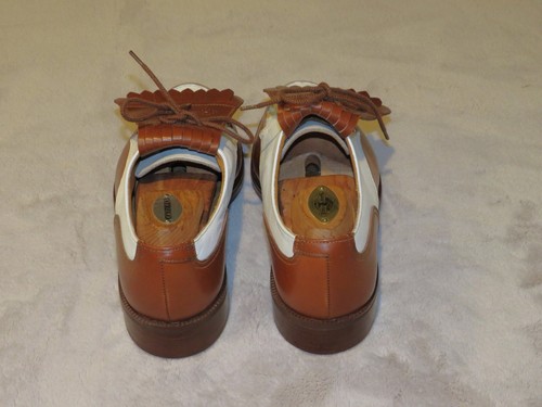 Polo Ralph Lauren x Crockett & Jones Bench Made Spectator Golf Shoes 7.5D NWOB - Picture 9 of 13