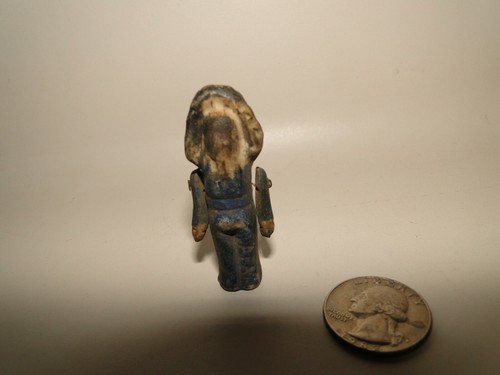 Vintage Mini Pottery Clay American Indain Cheif Figure with Attched Arms - Imagen 3 de 7