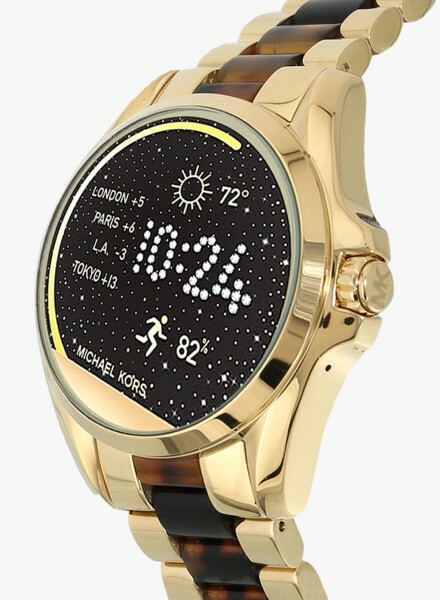 Michael Kors MKT5003 Access Gold-tone Acetate Bradshaw Unisex Smart Watch Bb935 for sale online