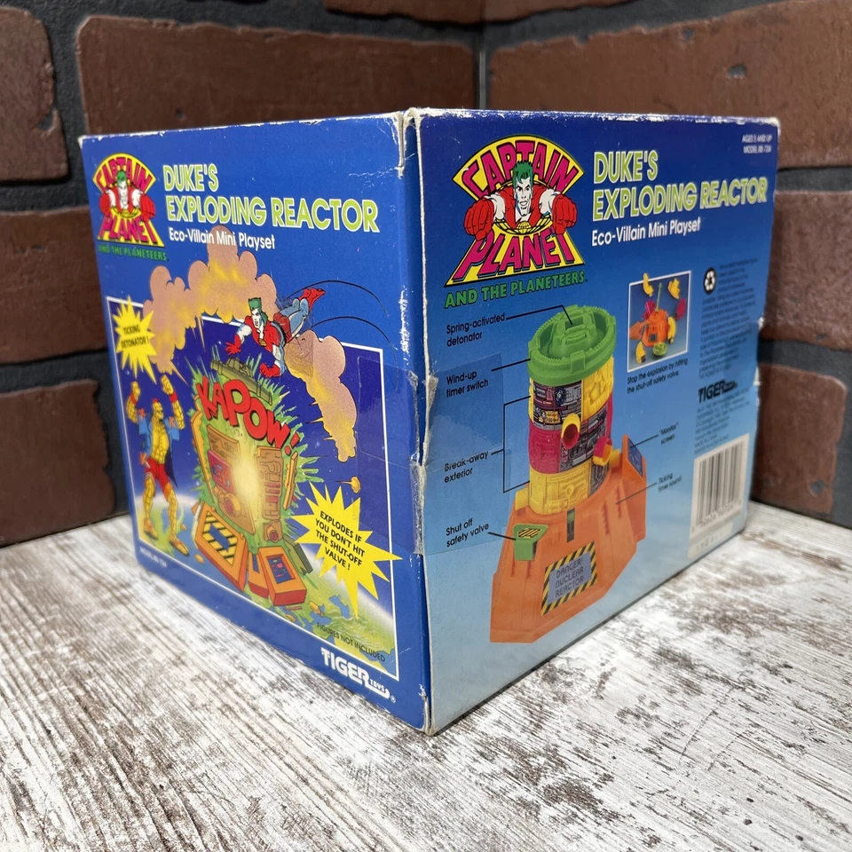 De colección Captain Planet Duke's Exploding Reactor Tiger Toys 1992 ¡NUEVO STOCK ANTIGUO! Foto 3 de 4