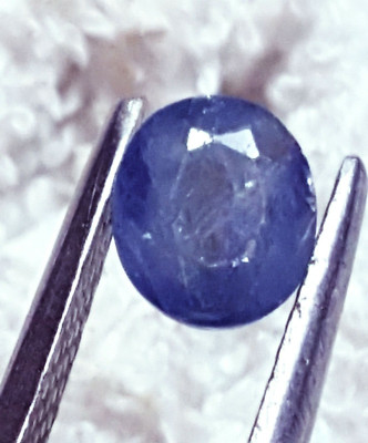Certified 100% Natural Blue Sapphire 1.65 Ct Loose Gemstone With Free Gift