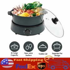 Electric Hot Pot Portable Electric Skillet Multi Function Electric Cooker new