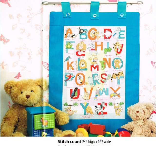 JUNGLE ABC CROSS STITCH PATTERN ONLY ALS EV eBay