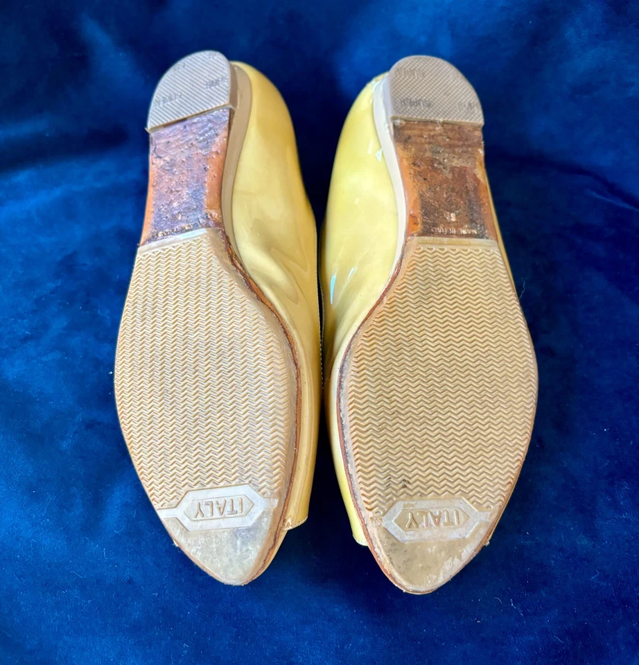 Sapato Feminino Jimmy Choo Biqueira Aberta Couro Patente Verde Tamanho EUA 5/UE 85 - Imagem 4 de 4