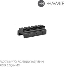 Hawke Optics Picatinny Adaptor Base .5" 13mm Riser Black 22410