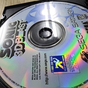 USED AUTHENTIC WORKING -) SONIC 3D BLAST (- GAME DISC ONLY - SEGA SATURN