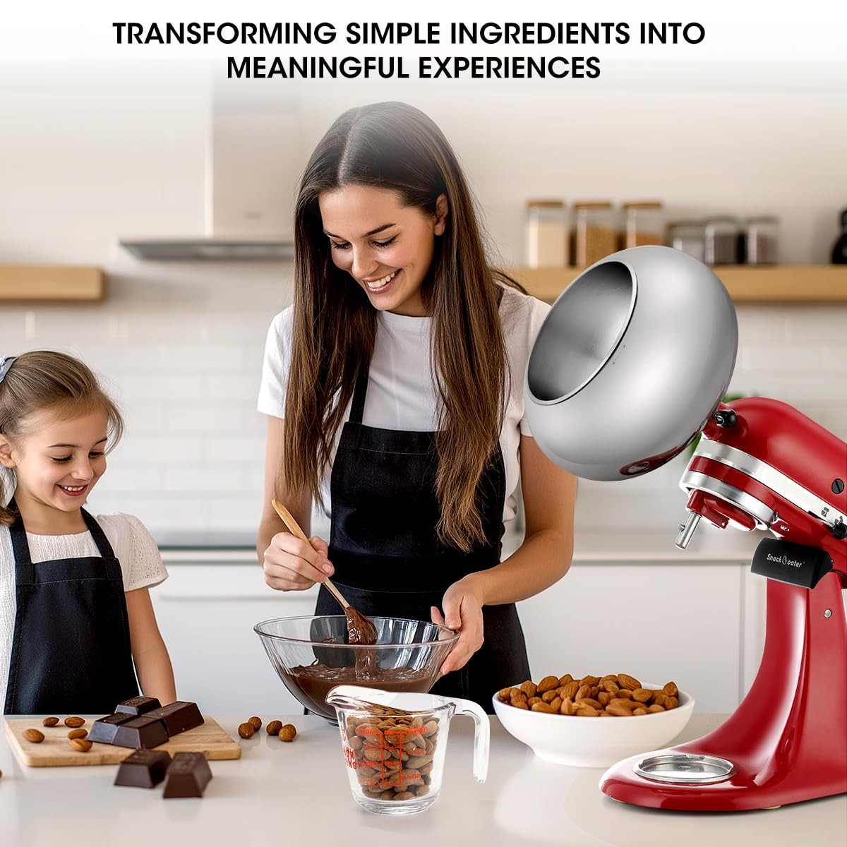 Aieve Snack Coater Compatible Regular Size for Tilt-Head Stand