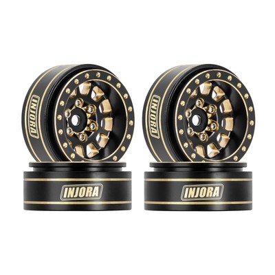 1.0 Plus Brass Beadlock Wheel Rims 4PCS 12-Spoke Wheels for TRX4M SCX24 FCX24...