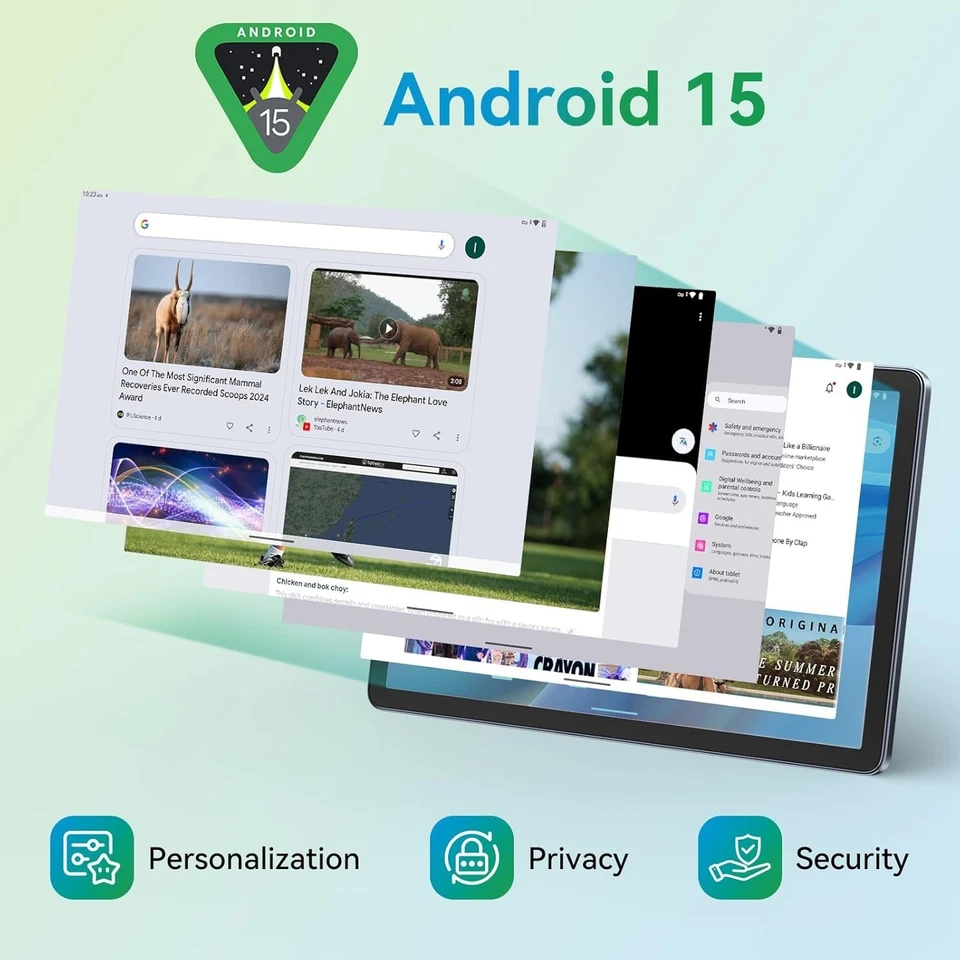 KINGRID W90 Tablet 10 inch,Android 15 Tablet–Gemini AI,24GB RAM+256GB ROM+2TB - Image 2 of 4