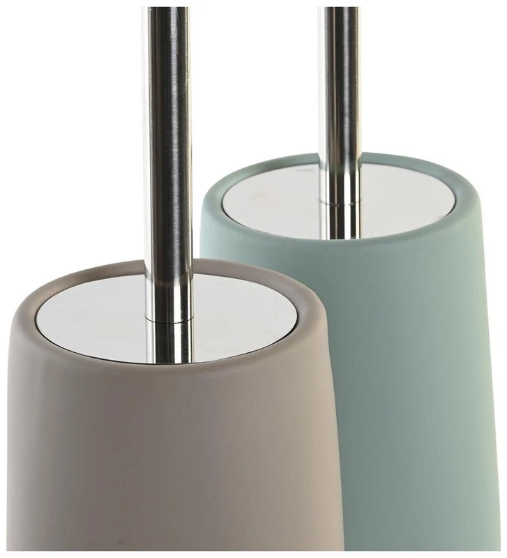 Scopino WC Dolomite Beige o Verde Menta con Manico in Acciaio Inox 41 cm, fotografia 8 di 9