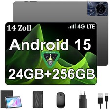 2026 Newest Tablet 14in/10in Android 15 Tablet 24GB/12GB 256GB ROM 8580mAh GPS