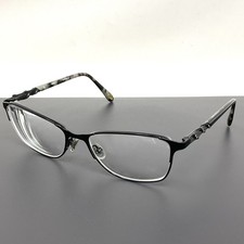 EMOZIONI BY SAFILO Black Eyeglasses Frame EM 4390 52-16-135 FLEX HINGE