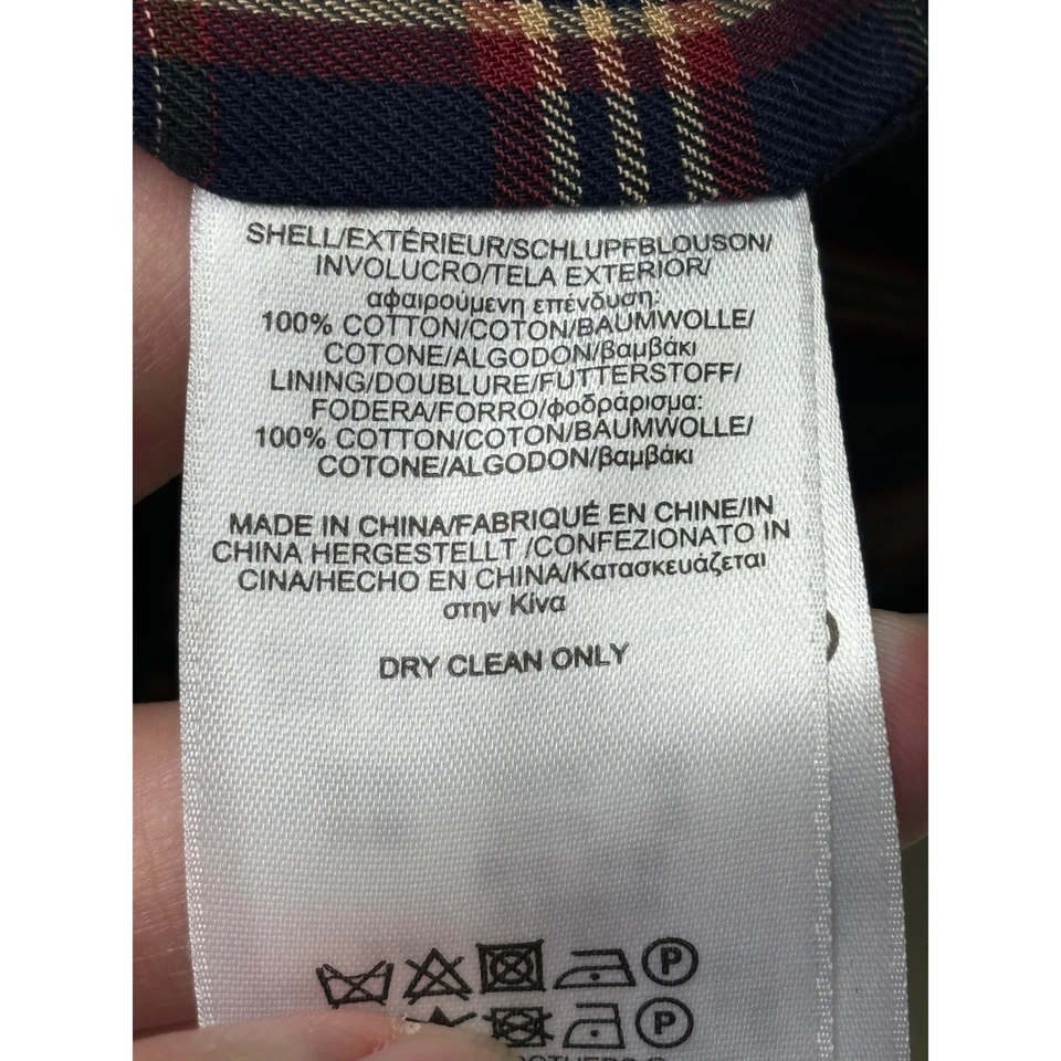 Gabardina clásica beige forrada a cuadros talla L Brooks Brothers para hombre nueva con etiquetas Foto 4 de 4