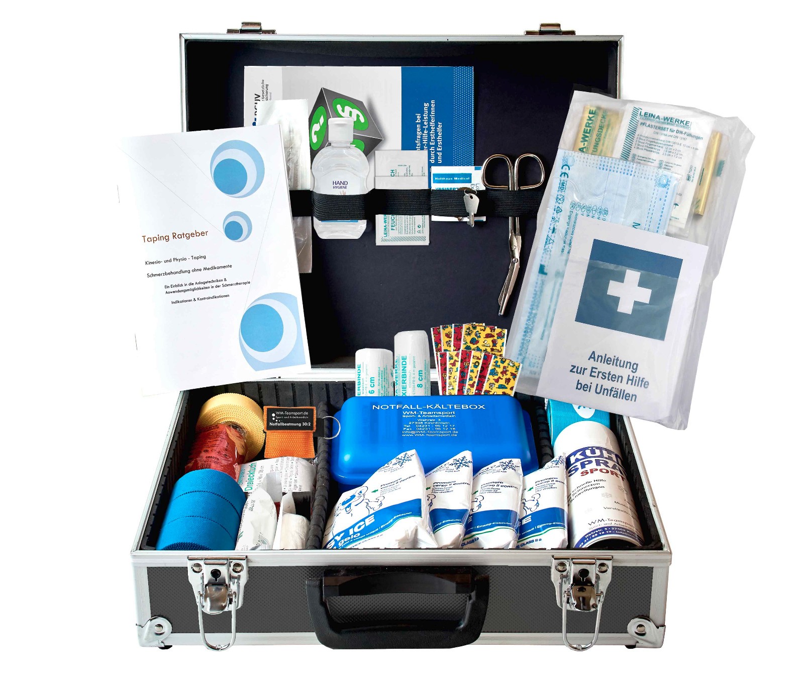 Sportbetreuerkoffer zur Behandlung von Sport-Verletzungen